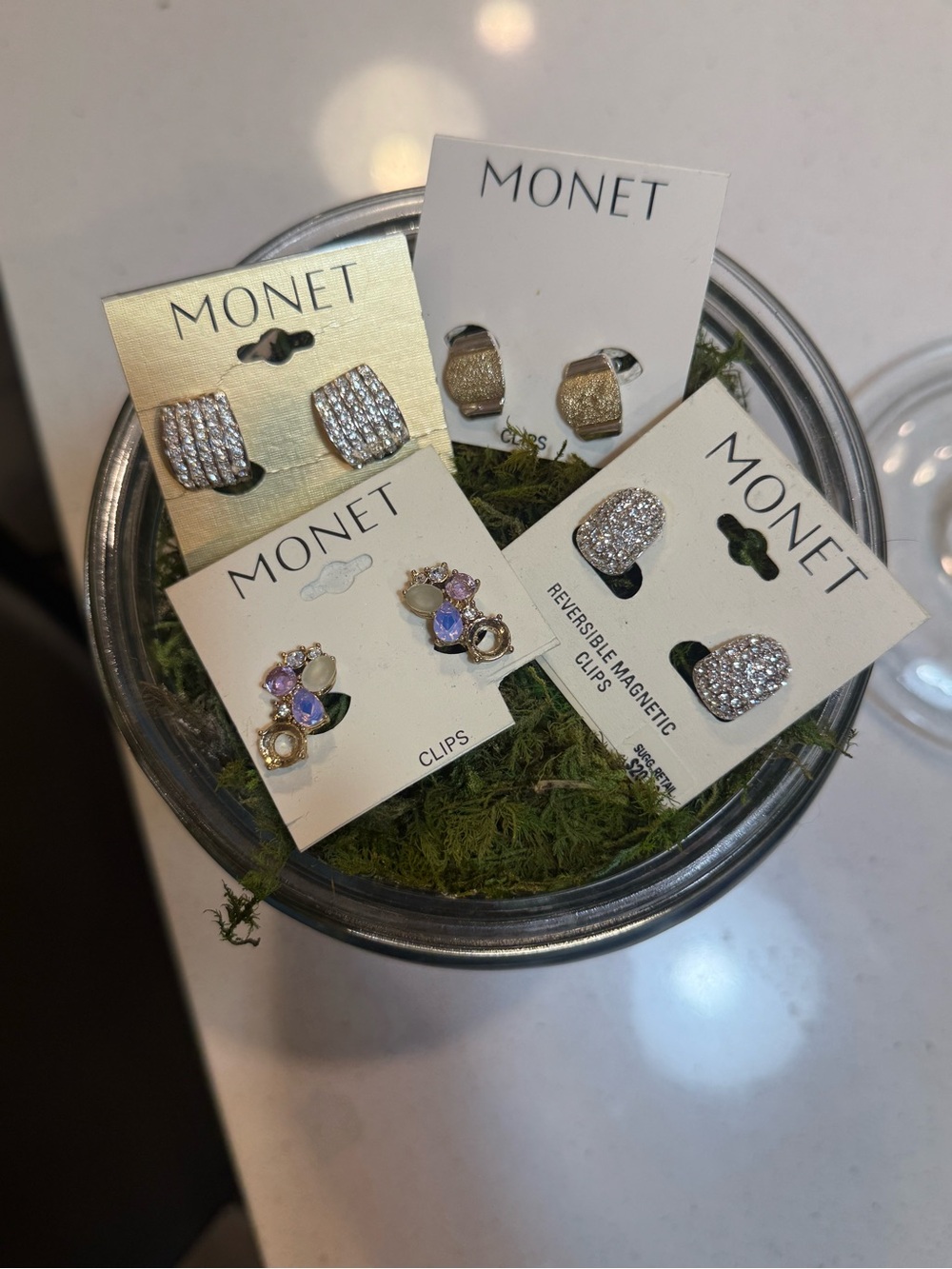 Monet CLIP ON EARRINGS Bundle: ALL NEW … each pair from a different decade.